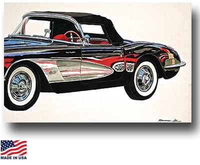 "Little Red Corvette" Giclee print by Dana Forrester