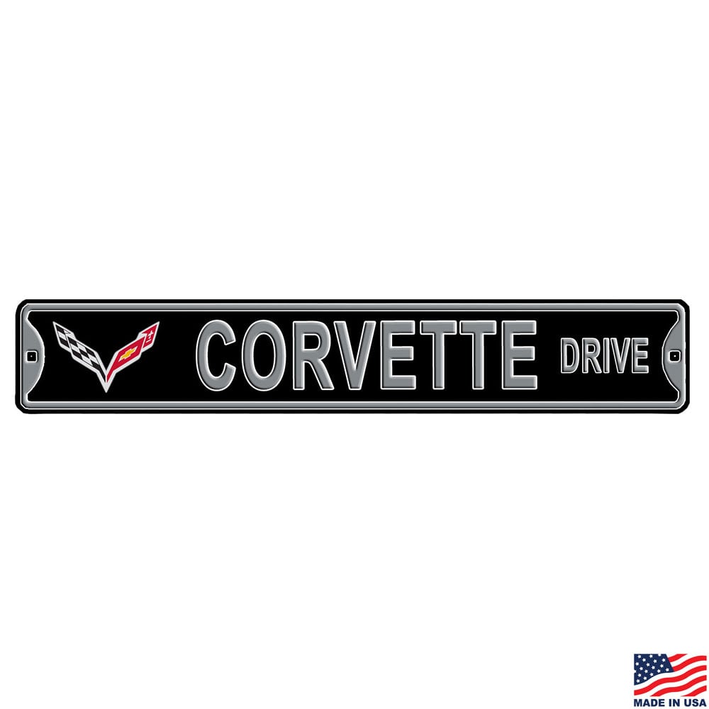 C7 Corvette Drive Street Sign