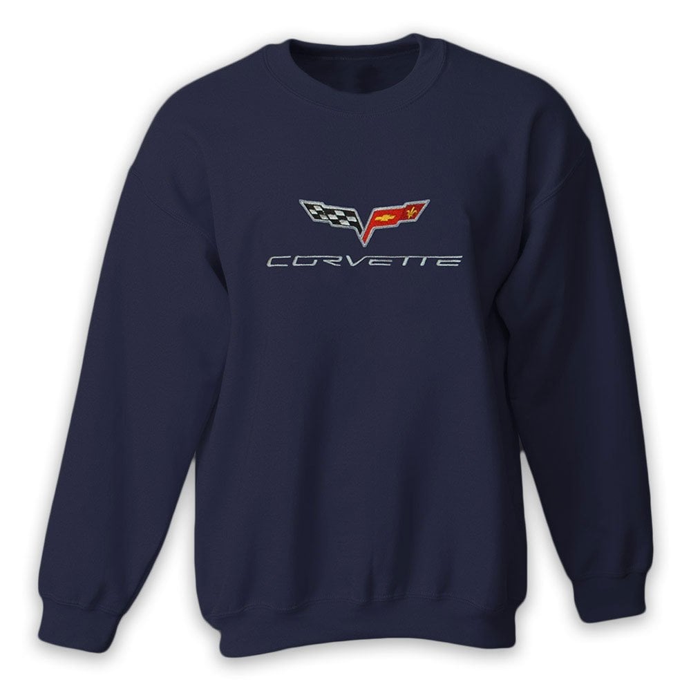 C6 Corvette Embroidered Navy Sweatshirt