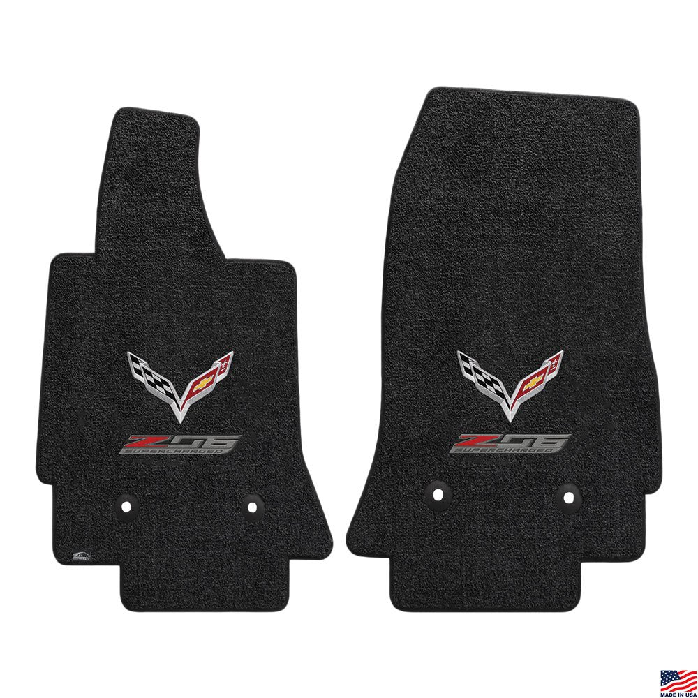 C7 Z06 Supercharged Double Emblem Floor Mats