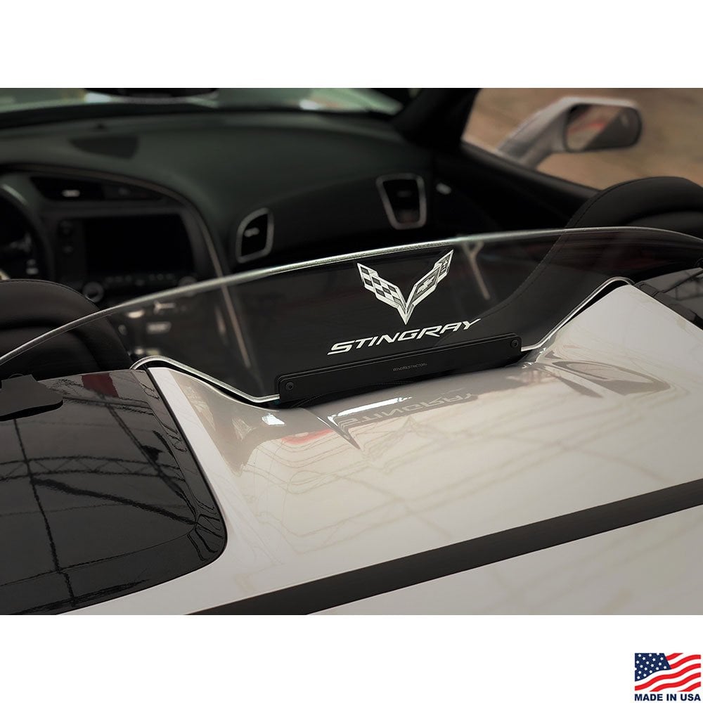 C7 & Stingray Script Illuminated Windrestrictor