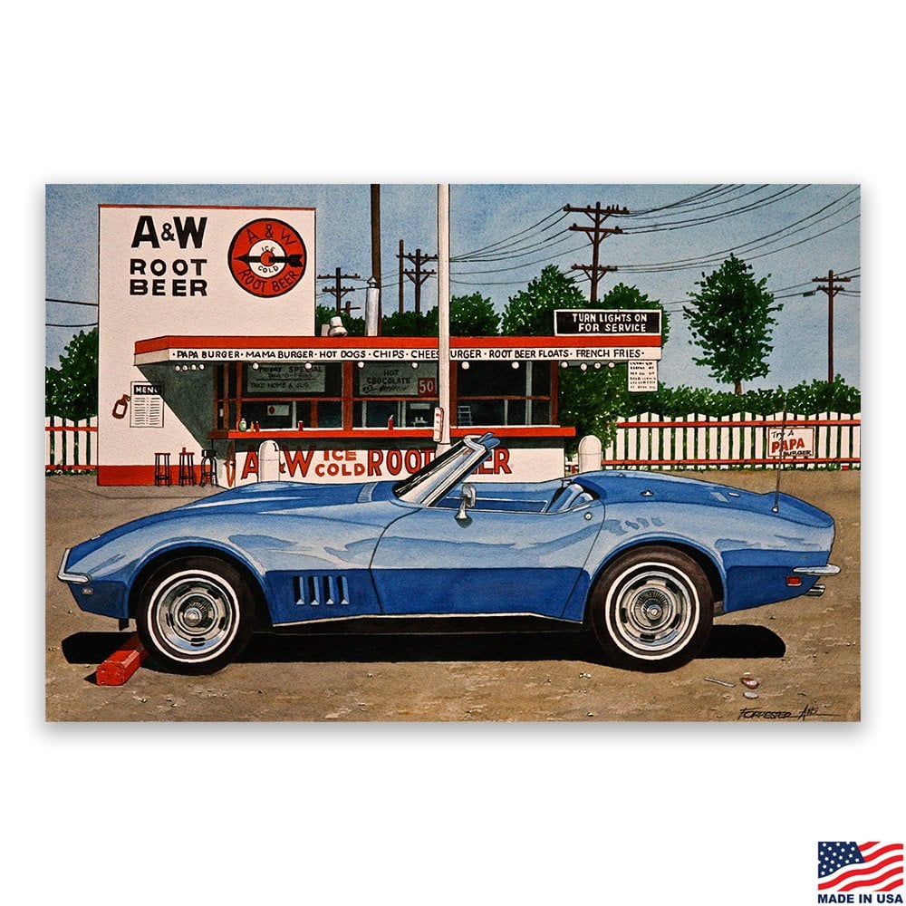 "Root Beer Stop" Giclee print by Dana Forrester