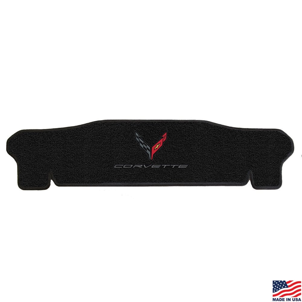 C8 Corvette Carbon Double Emblem Rear Trunk Mat