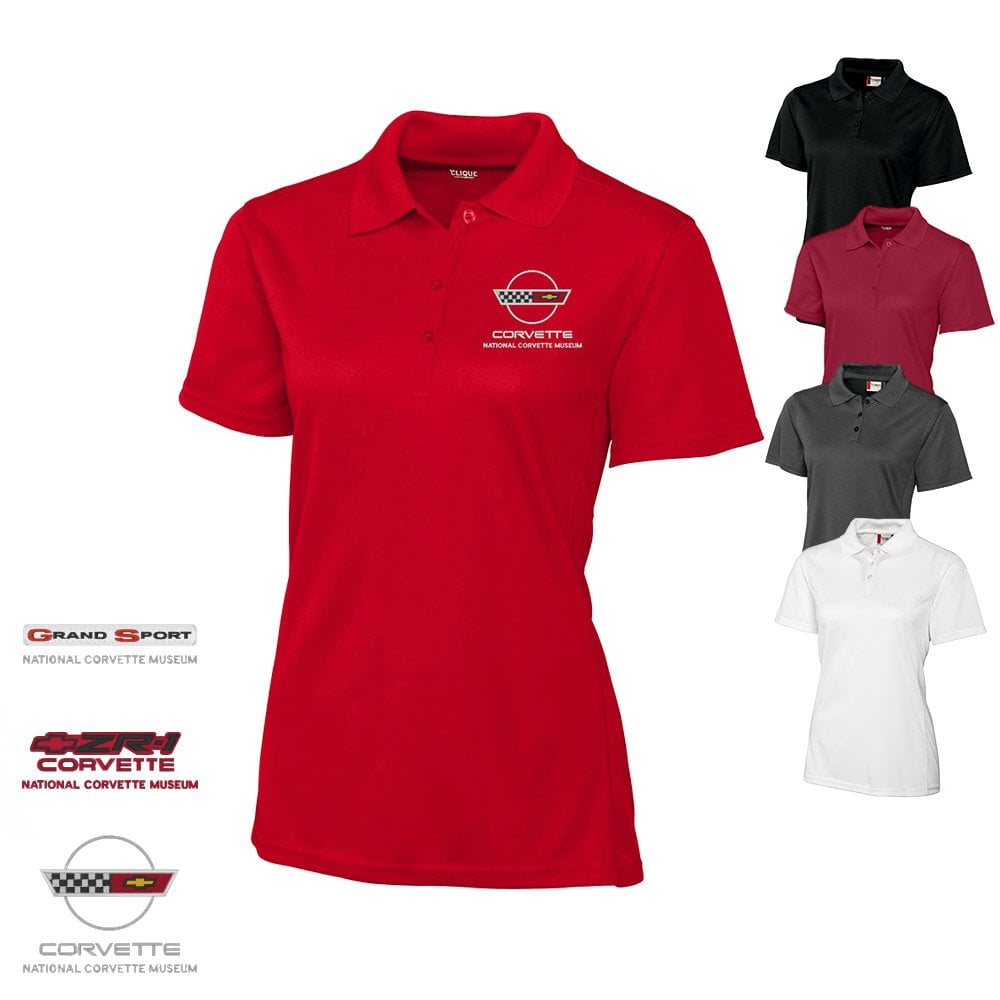 C4 Corvette Custom Ice Pique Ladies' Polo