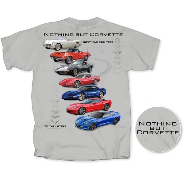 Nothing But Corvette Light Gray T-shirt
