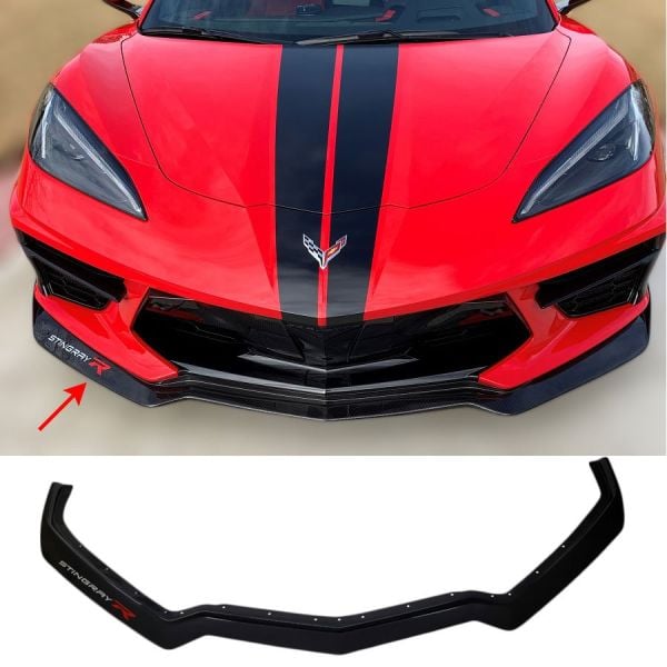 C8 Corvette 1VM Front Splitter with Stingray R Carbon Flash