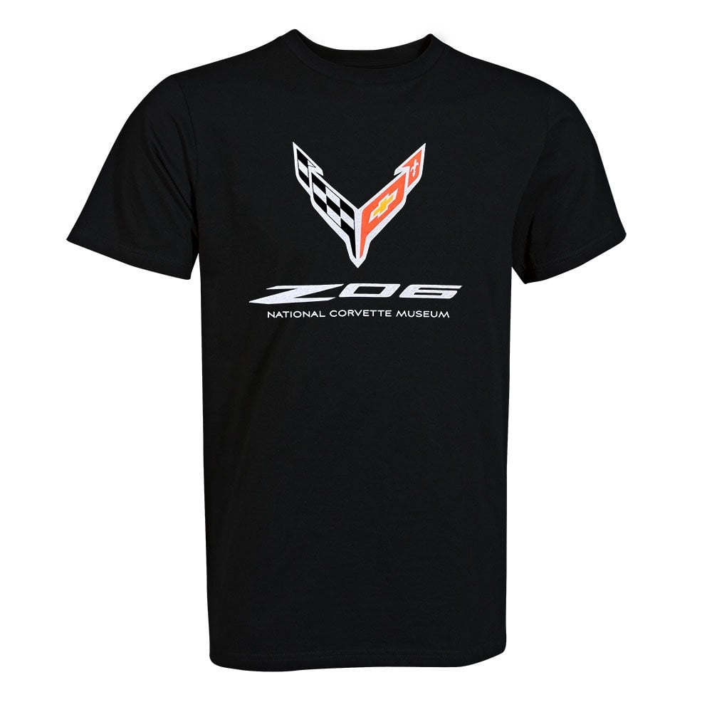 C8 Z06 Corvette Emblem Classic Black T-shirt