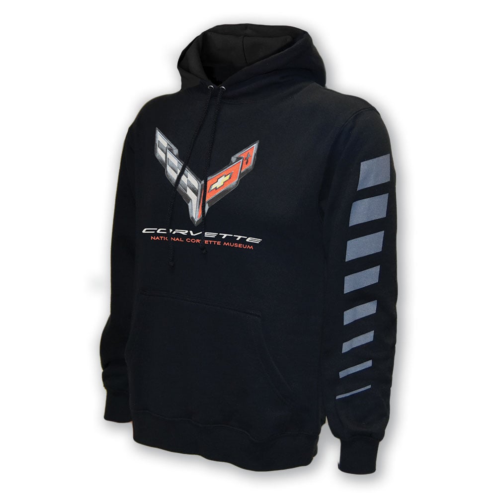 C8 Corvette Race Stripe Hooded Sweatshirt