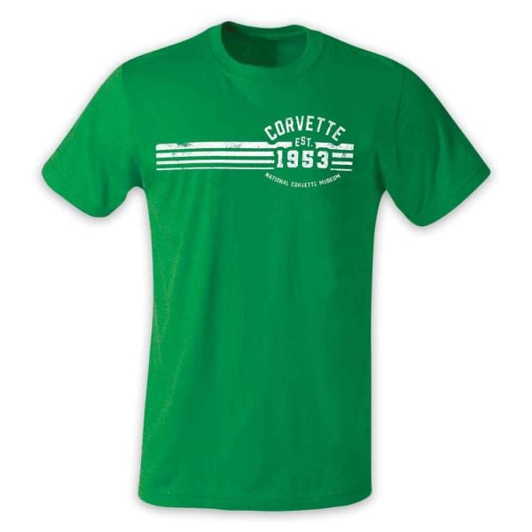 Corvette Est 1953 Softstyle Green T-shirt
