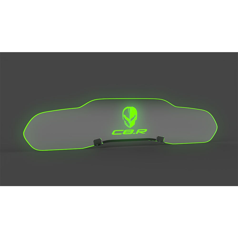 C8.R Jake Skull Illuminated Windrestrictor Glow Plate