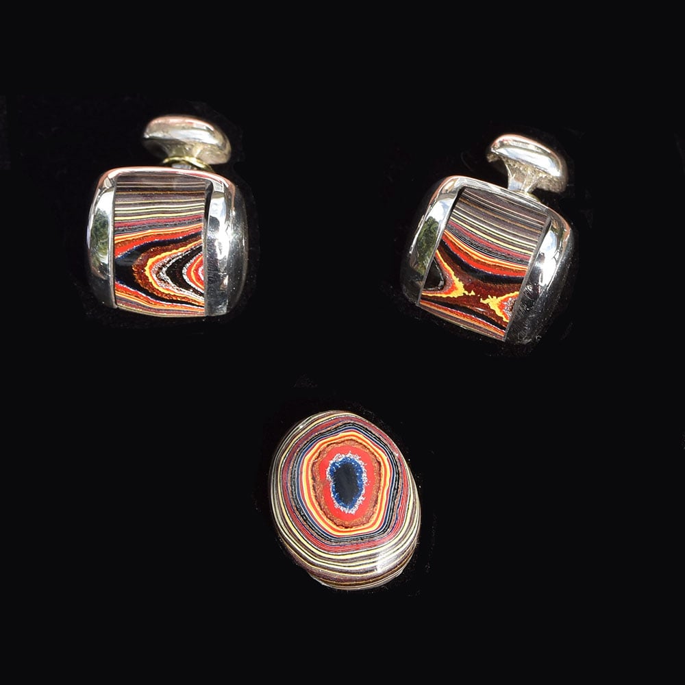 Automotive Paint Pendant Cufflinks & Tie Tack Set