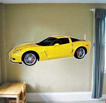 Customized Life Size Corvette Decal