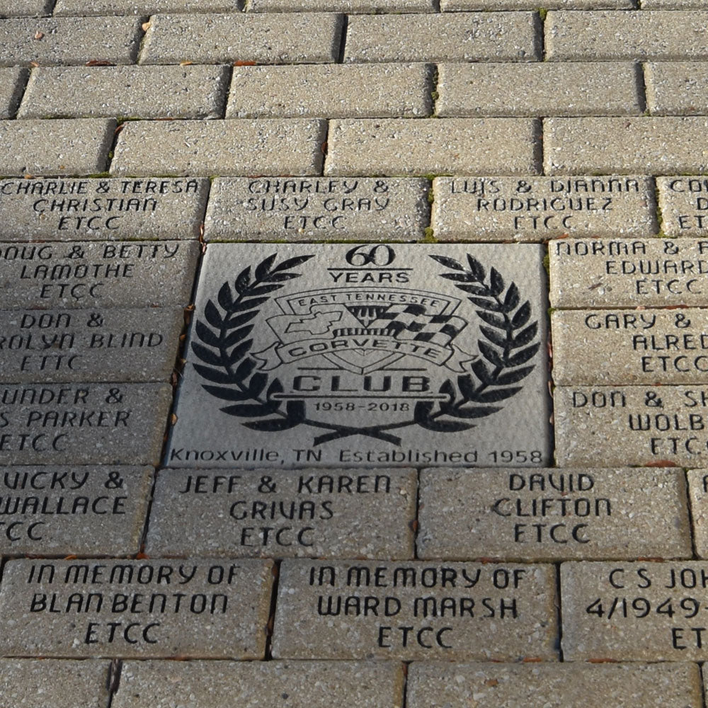 Corvette club members bricks