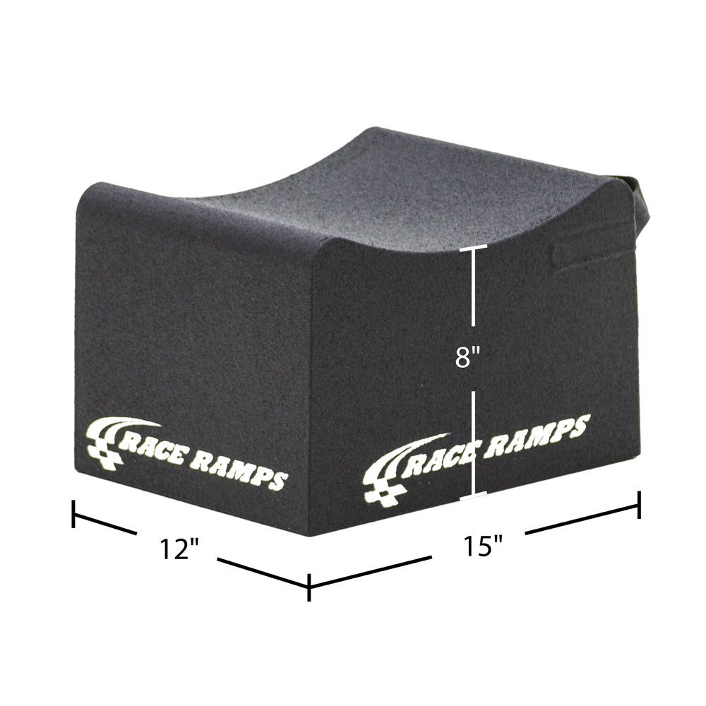 Image showing the dimensions for the Wheel Cribs 8 Inch One Piece