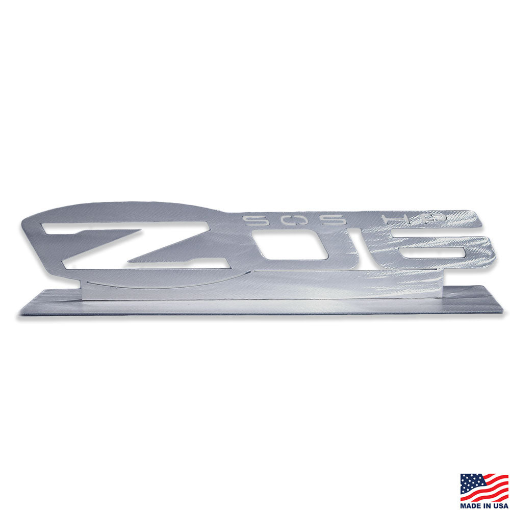 Z06 505 HP Corvette Steel Desk Emblem