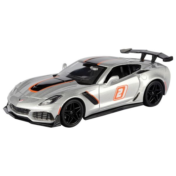 2019 Corvette ZR1 Silver Diecast Model