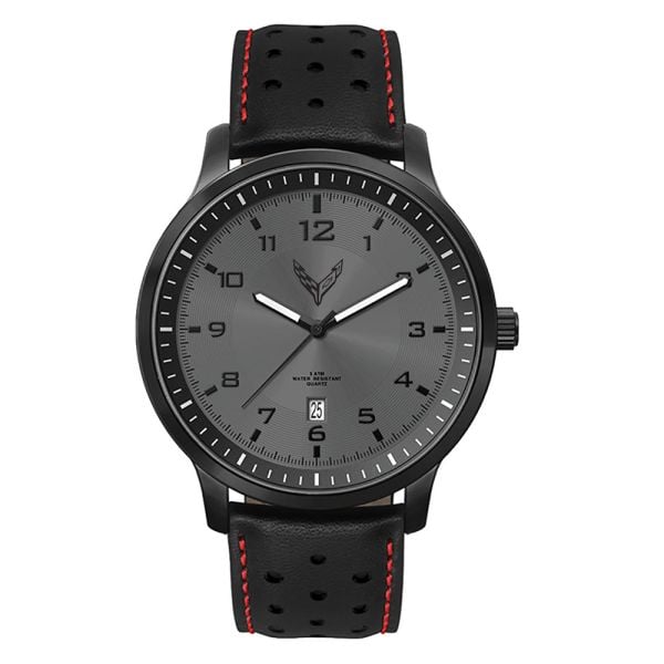 C8 Corvette Leather Sport Watch