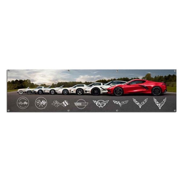 C1-C8 Corvette Generations Banner