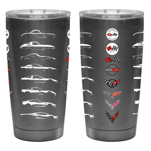 C1-C8 Corvette Generations Gesture Travel Mug