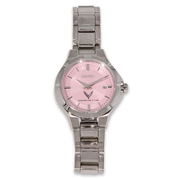 C8 Corvette Ladies Stainless Steel Seiko Watch