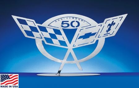 50th Anniversary Emblem Metal Sculpture In Steel