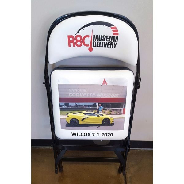 R8C Museum Delivery Custom Image Folding Chair