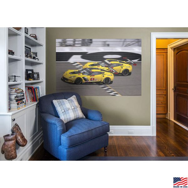 Corvette Racing Finish Line Fathead Wall Mural