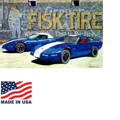 "The Grand Sport Twins" Watercolor Print by Dana Forrester