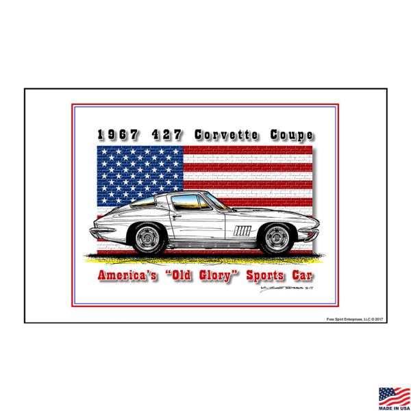 America's "Old Glory" Sports Car 1967 427 Print