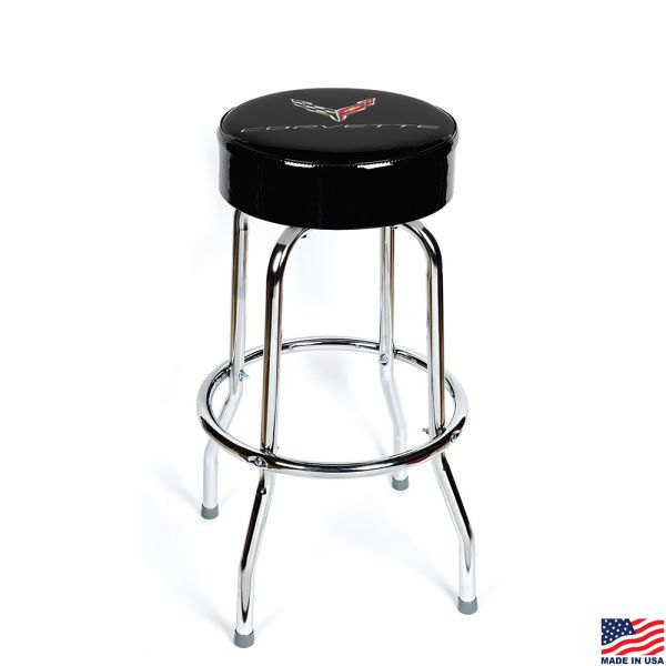 C8 Corvette Color-Matched Counter, Bar Stool with Back Support