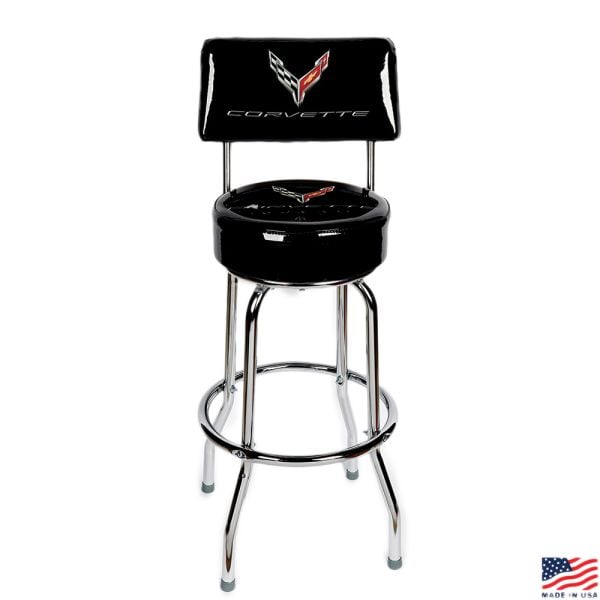 C8 Corvette Counter Stool With Back