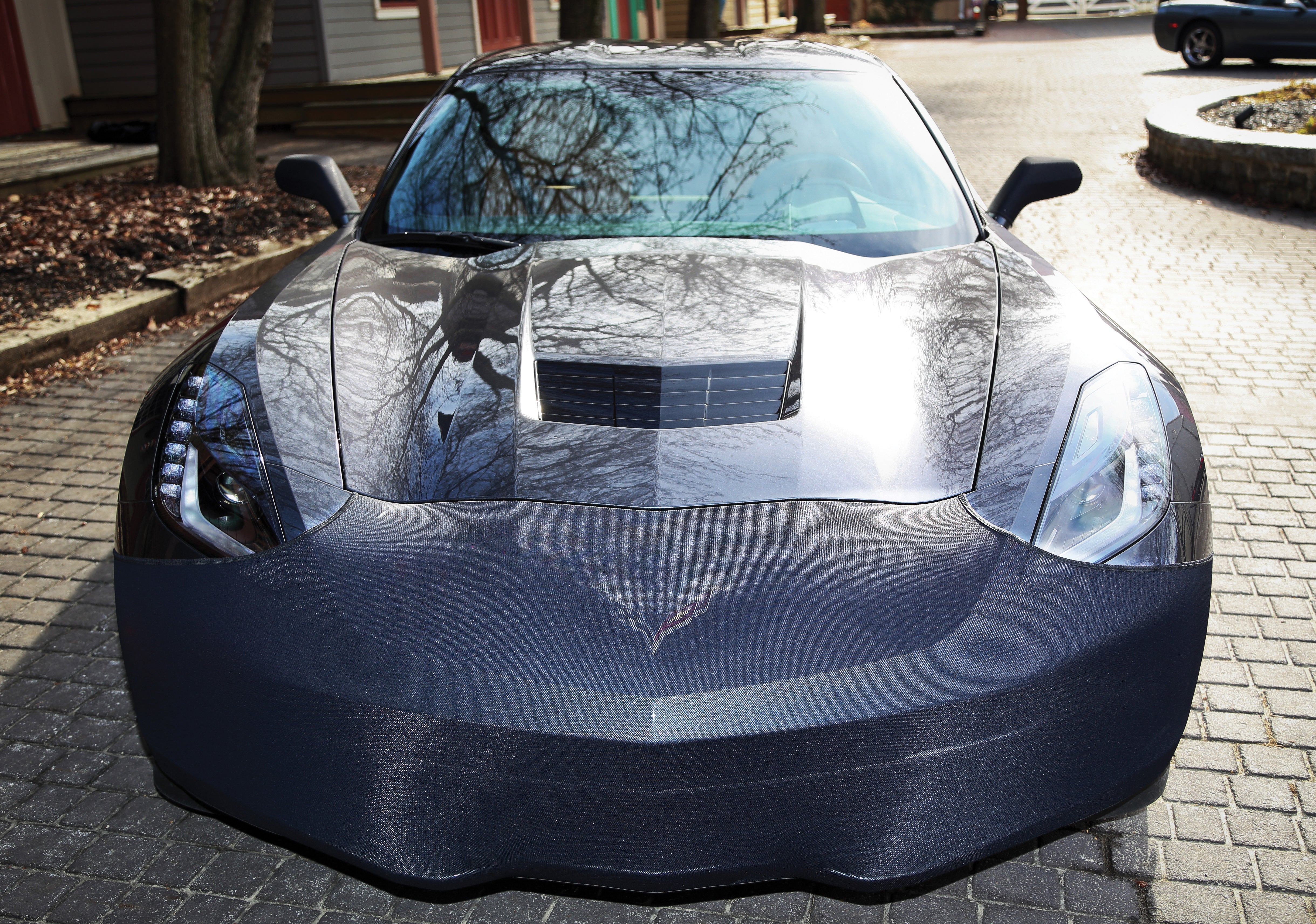 Front nose mask shown on a C7 Corvette