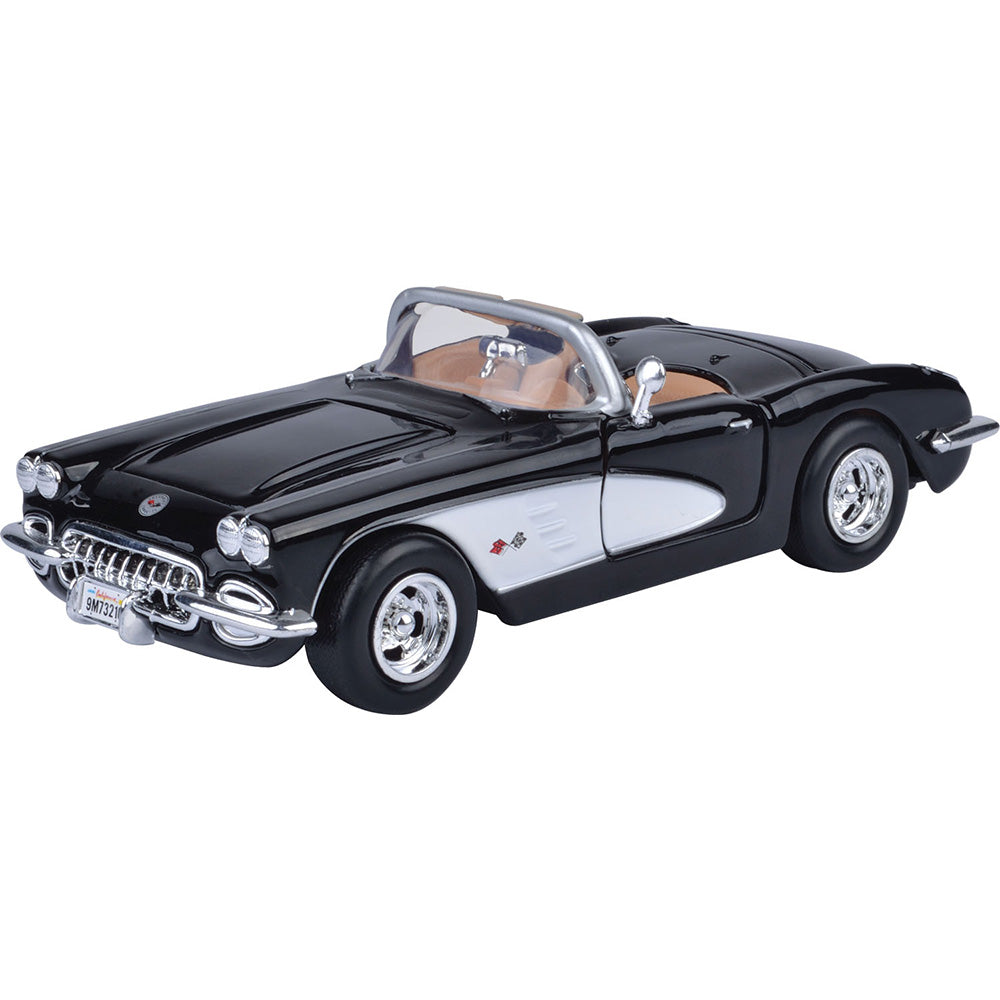 1959 Corvette 1:24 Black Diecast Model