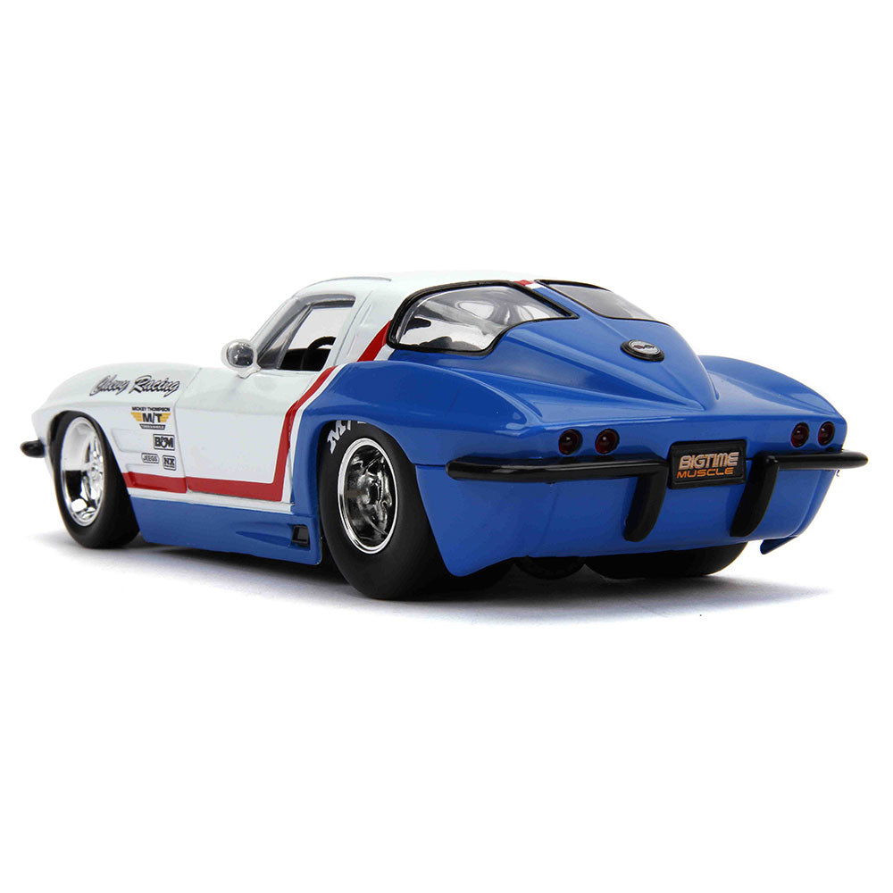 Rear view of the 1963 Corvette Sting Ray Chevy Racing Diecast