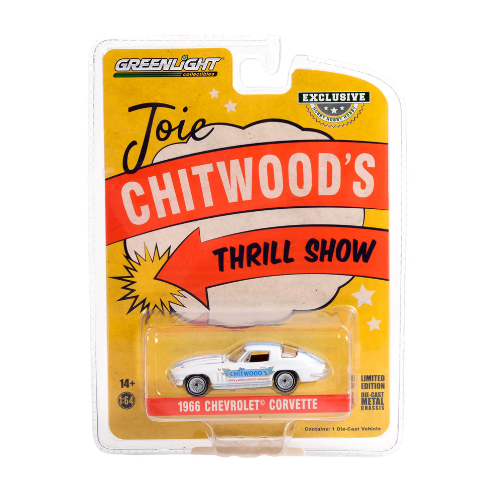 Image of the 1966 Corvette Joie Chitwoods Greatest Daredevils Diecast Model shown in the package