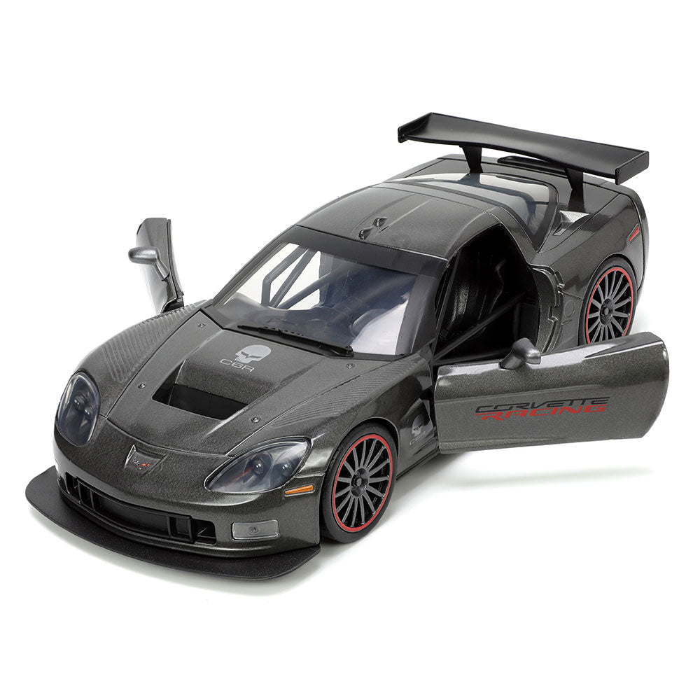 2005 C6R Corvette Diecast Model shown with the doors open