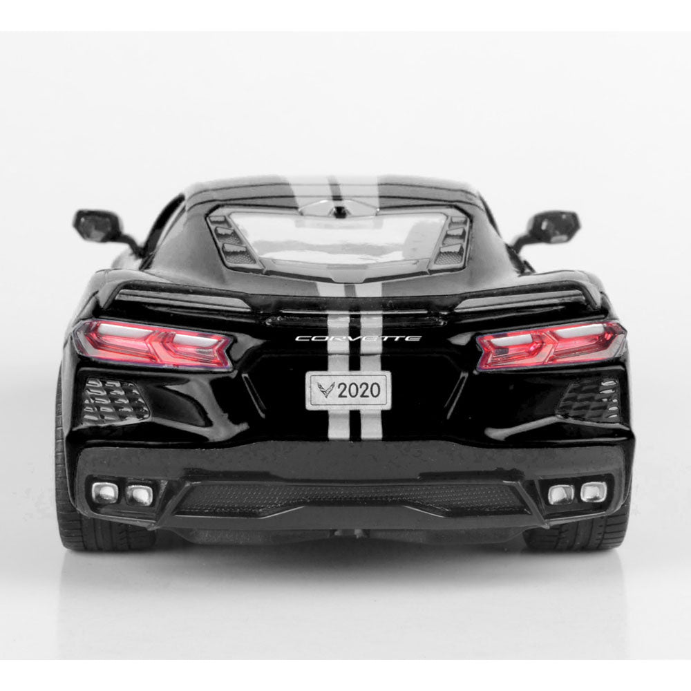 2020 Corvette 1:24 Black/Silver Diecast Model
