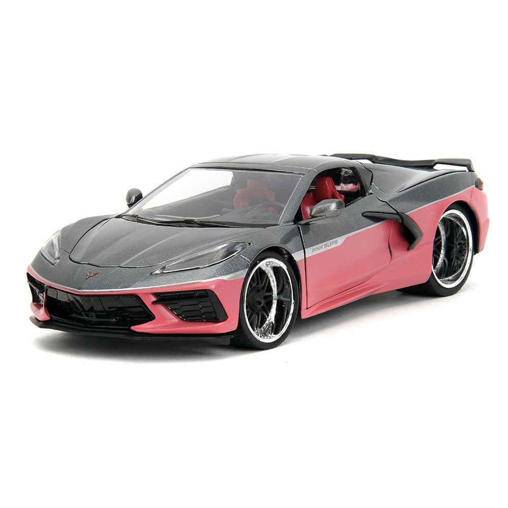 2020 Corvette Stingray Two Tone Pink Slips Diecast Model