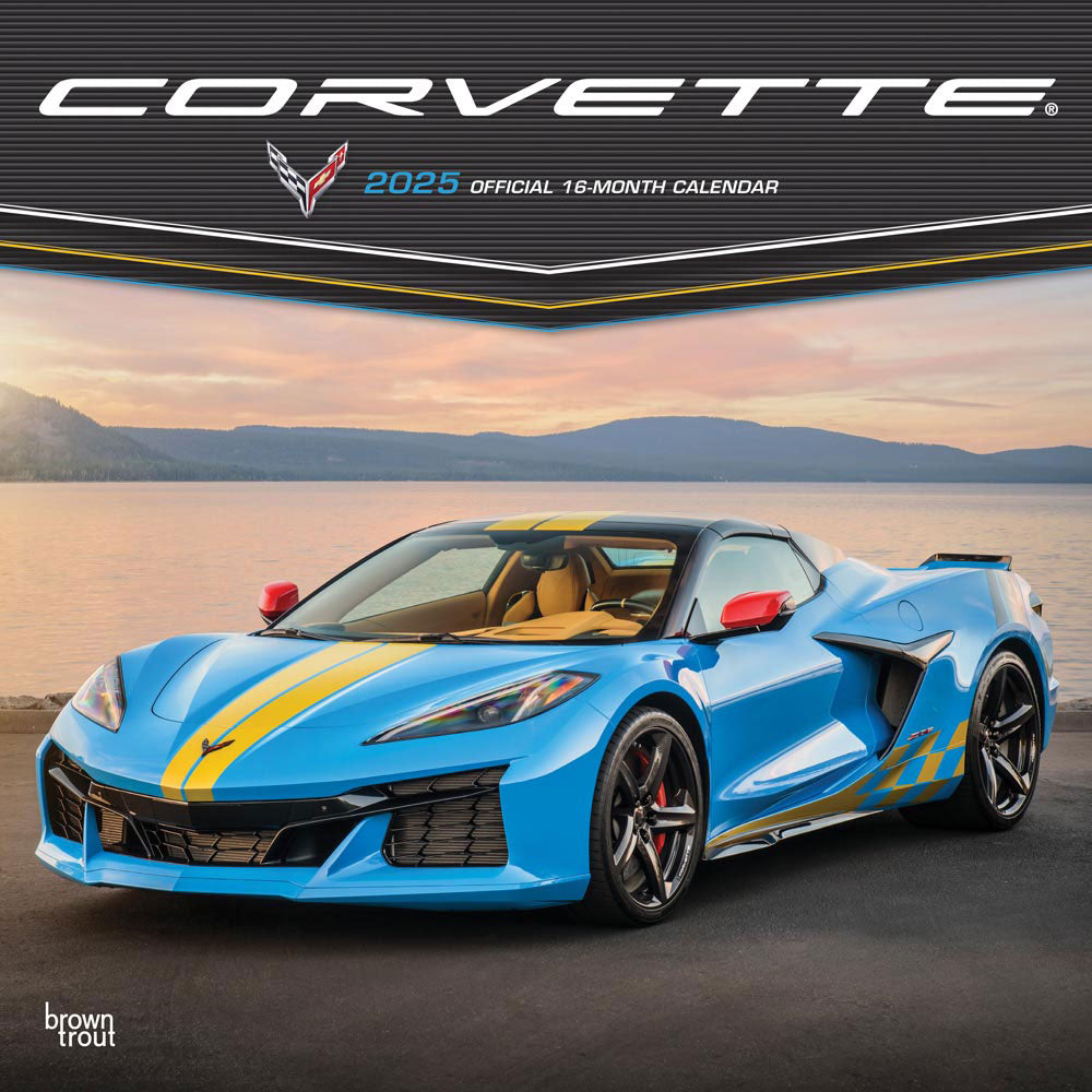 2025 Corvette Square Wall Calendar