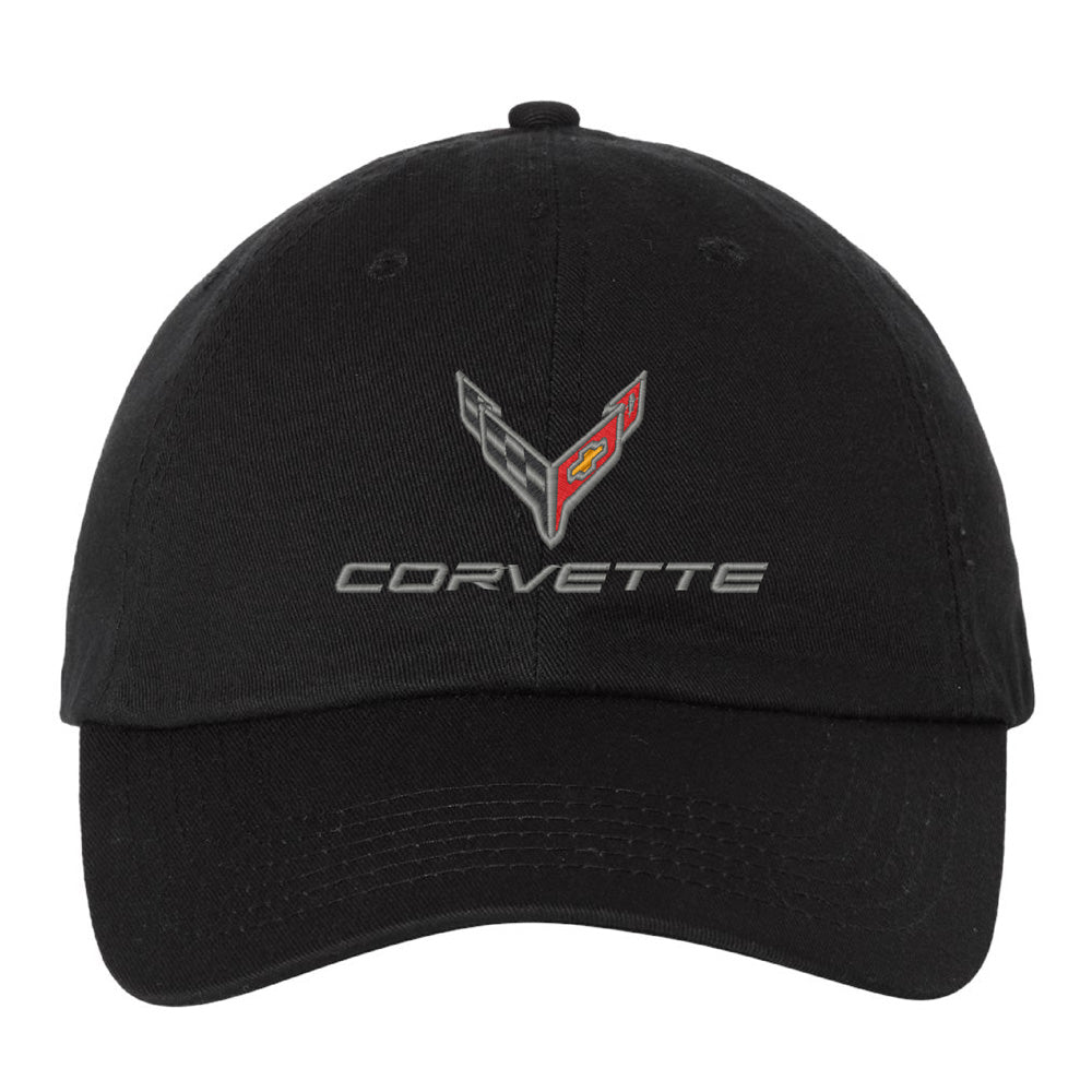 8th Generation Corvette Emblem Ladies Black Cap