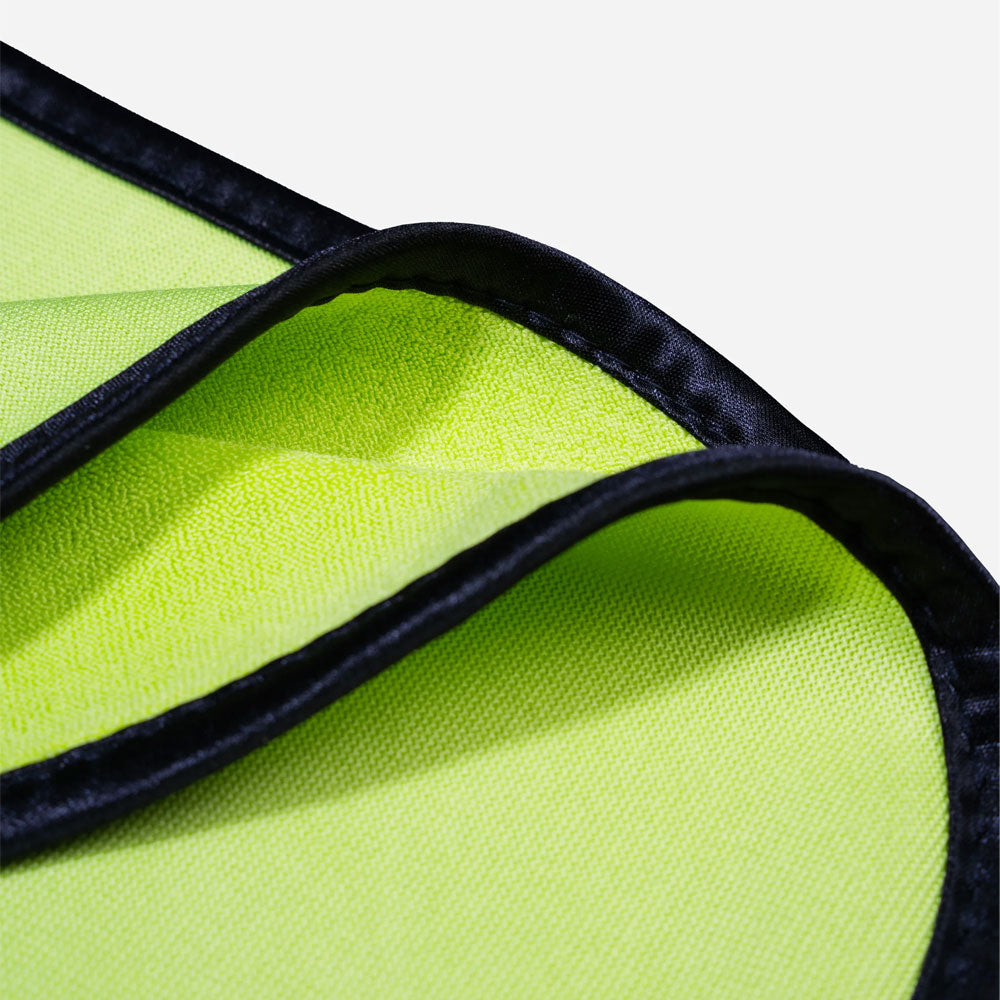 Close up of the fabric texture on the Adam's Green Microfiber Glass Towel