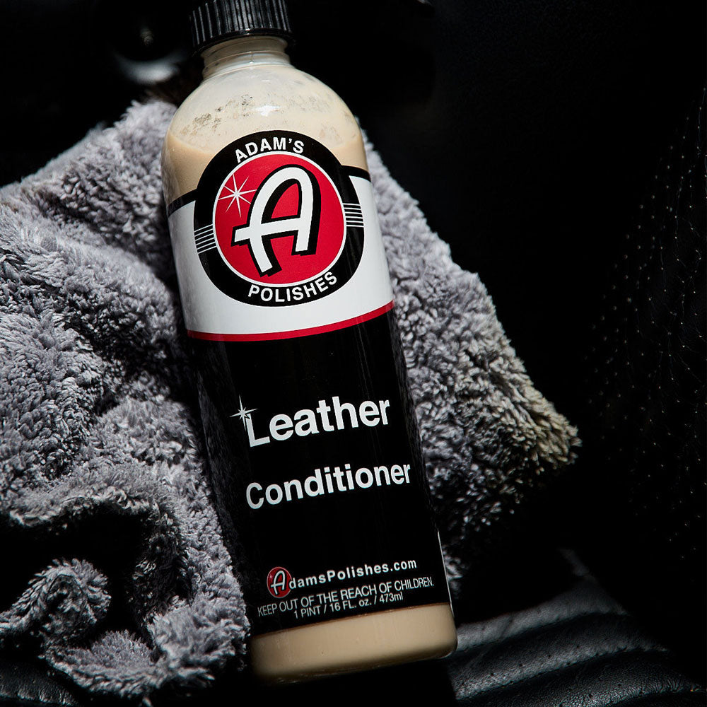Adams Leather and Interior Conditioner in a car