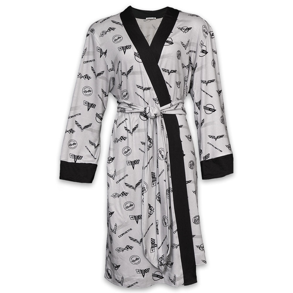 C1-C8 Corvette Emblems Print Ladies Robe