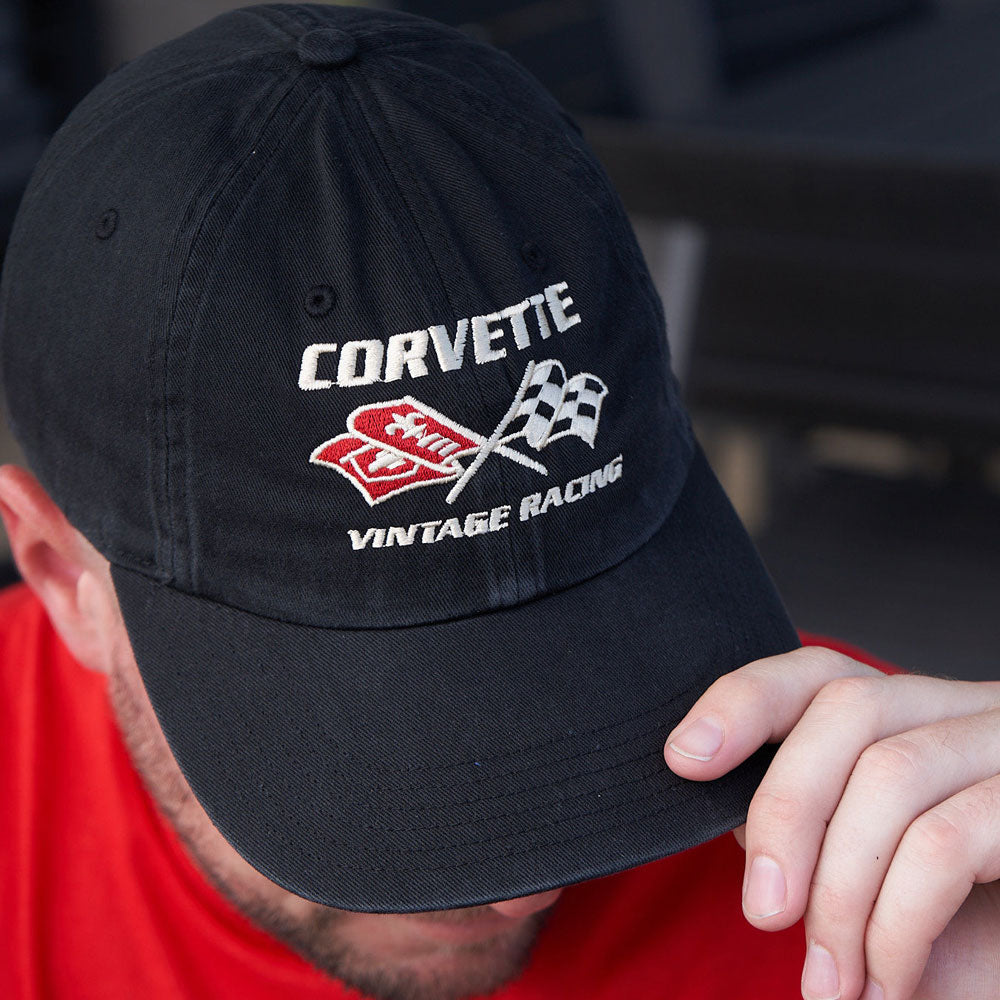 person wearing C3 Corvette Vintage Racing Cap