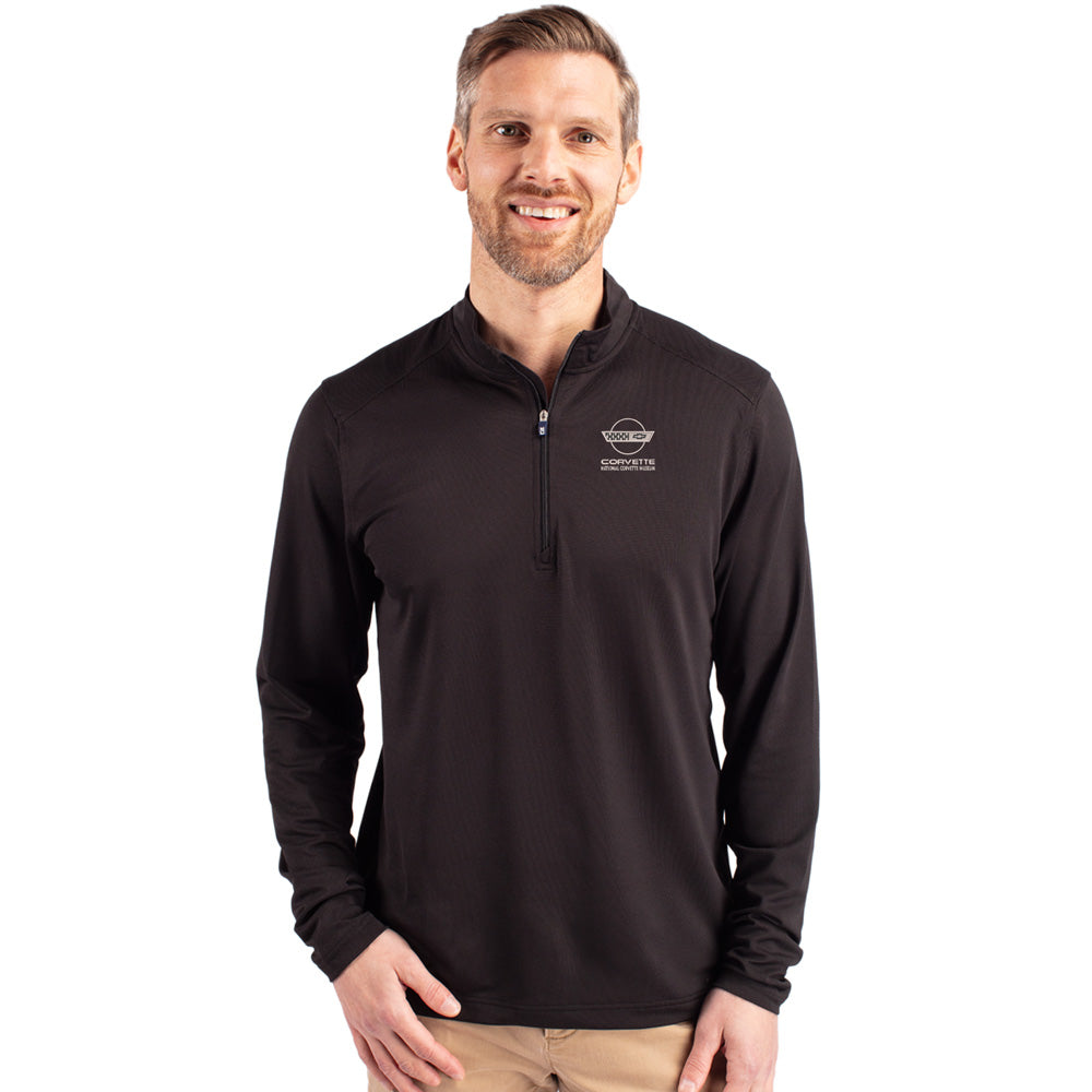 C4 Corvette Custom Virtue Eco Mens Black Quarter Zip