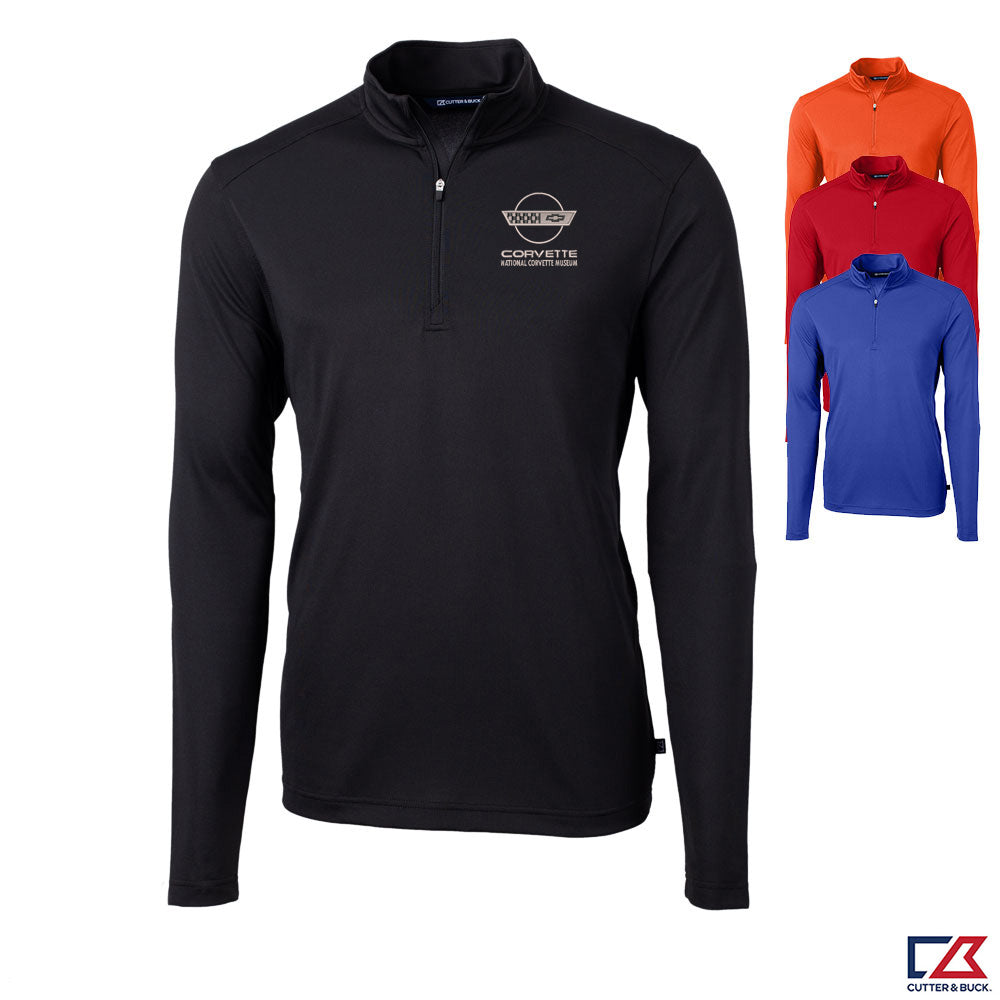 C4 Corvette Custom Virtue Eco Mens Quarter-Zip shown in four colors