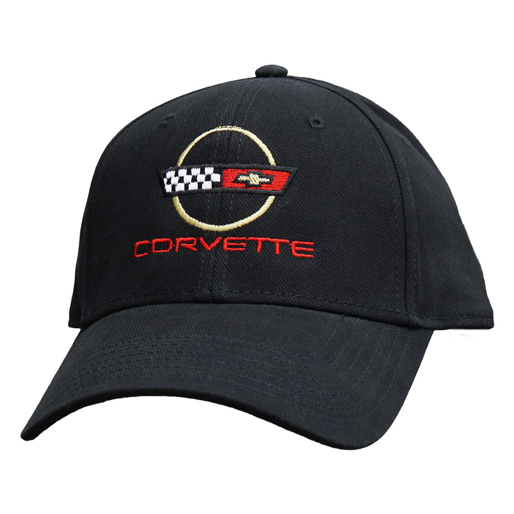 C4 Corvette Emblem Black Cap