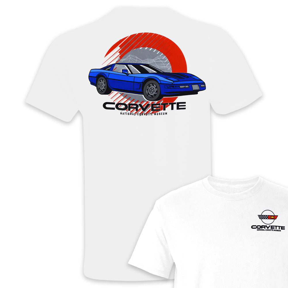C4 Corvette Retro White T-shirt