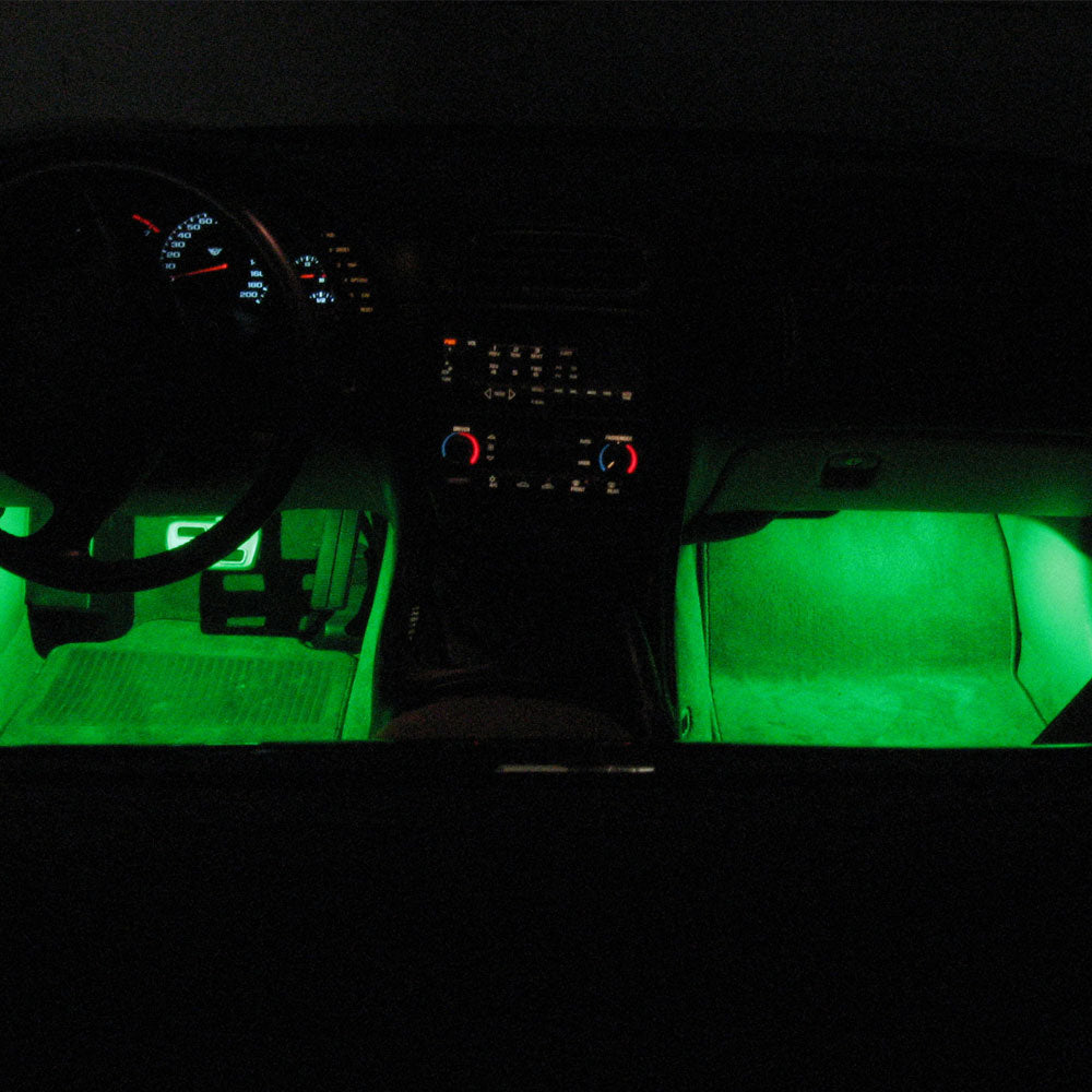 C5 Corvette Footwell LED Lighting Kit in Green