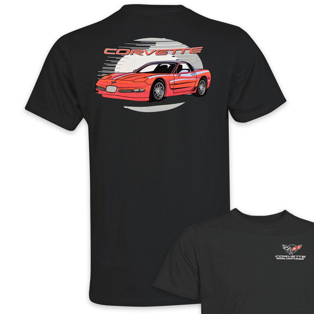C5 Corvette Retro Black T-shirt